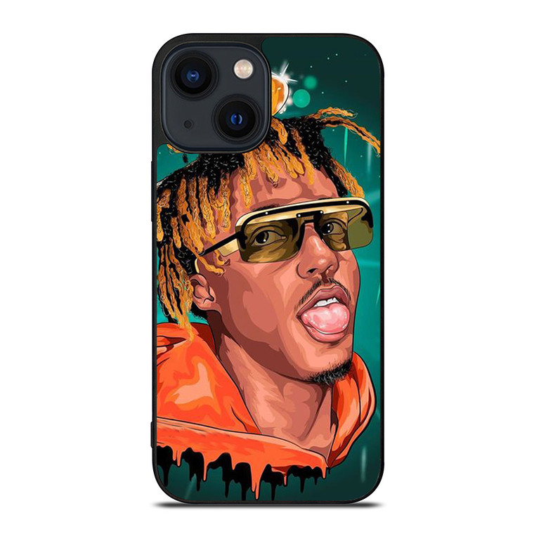 JUICE WRLD RAPPER FACE ART iPhone 14 Plus Case Cover