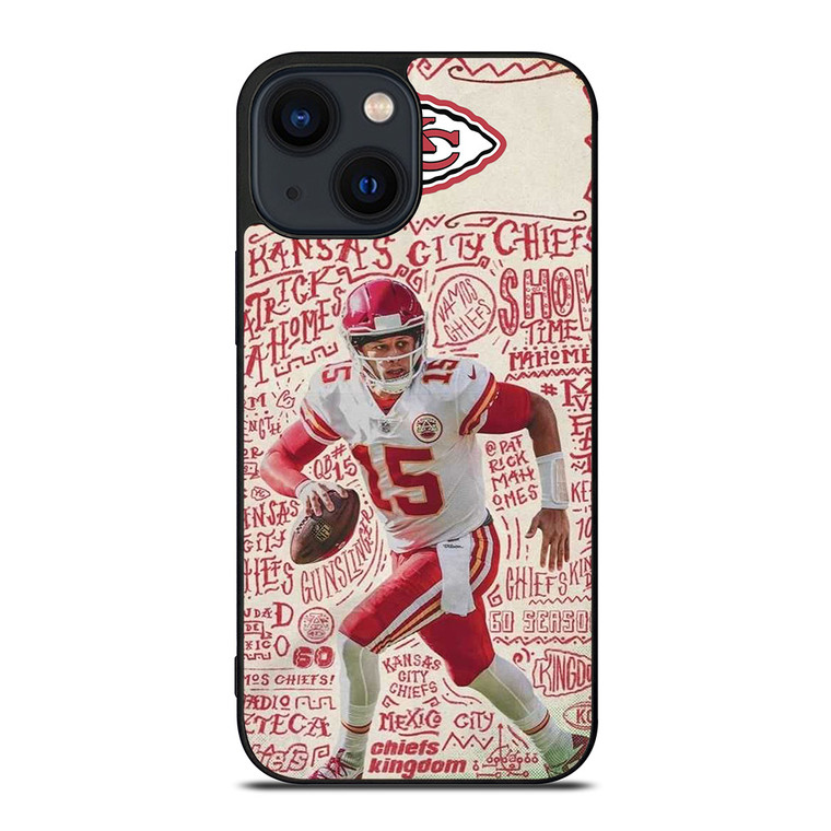 KANSAS CITY CHIEFS 15 PATRICK MAHOMES iPhone 14 Plus Case Cover