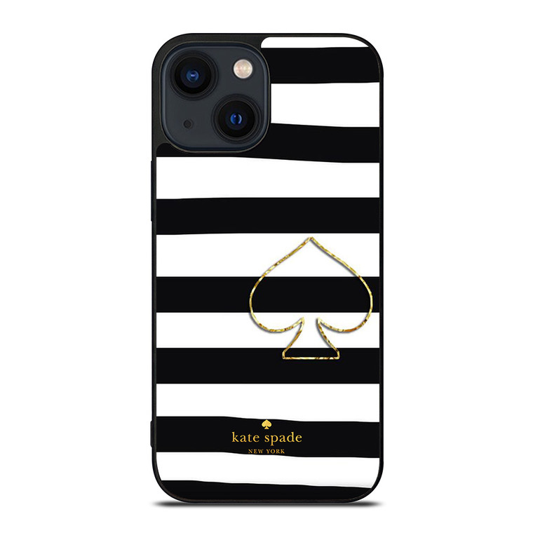 KATE SPADE NEW YORK BLACK STRIPES iPhone 14 Plus Case Cover