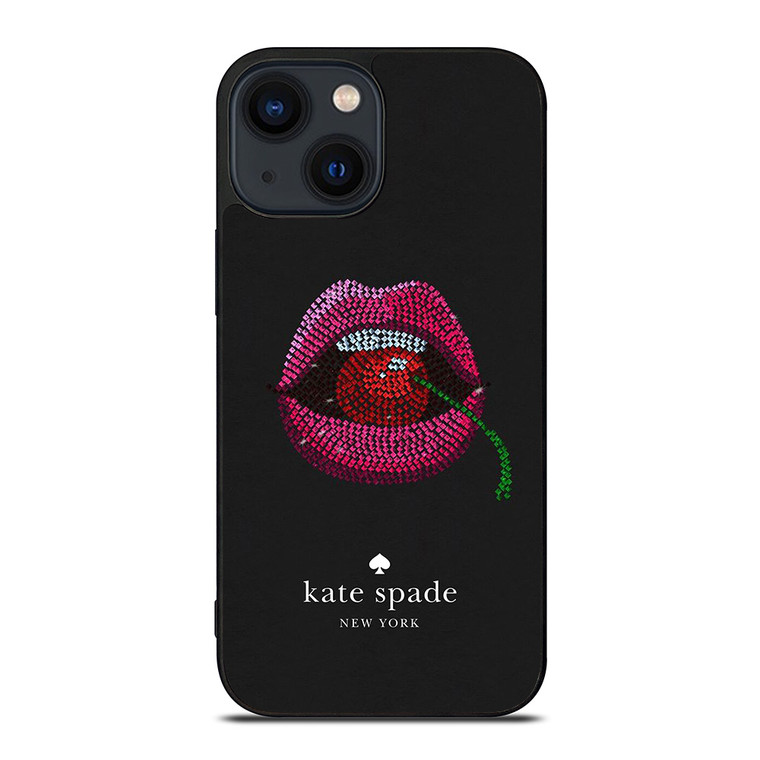 KATE SPADE NEW YORK LIPS AND CHERRY iPhone 14 Plus Case Cover