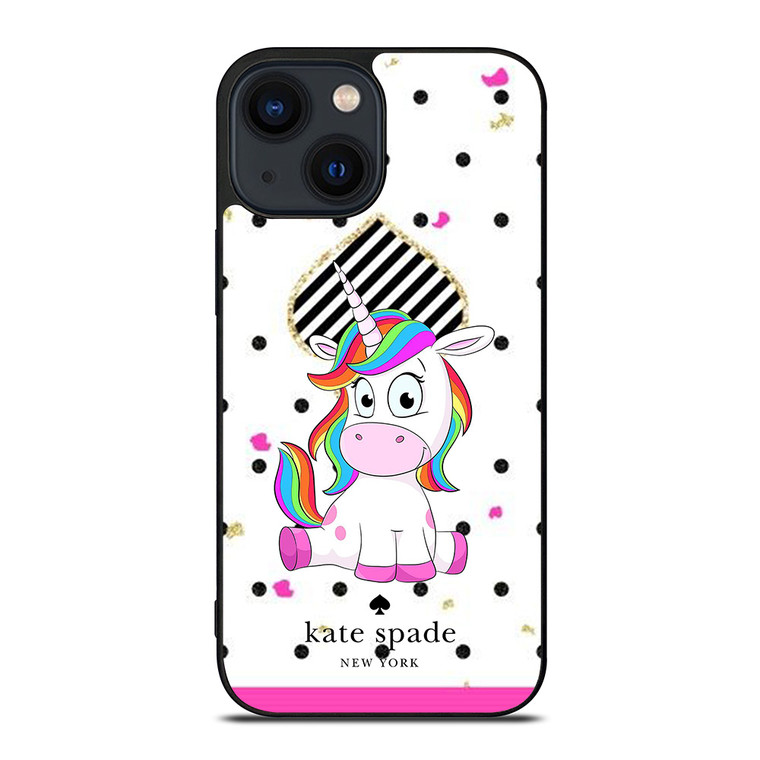 KATE SPADE NEW YORK LOGO CUTE UNICORN iPhone 14 Plus Case Cover