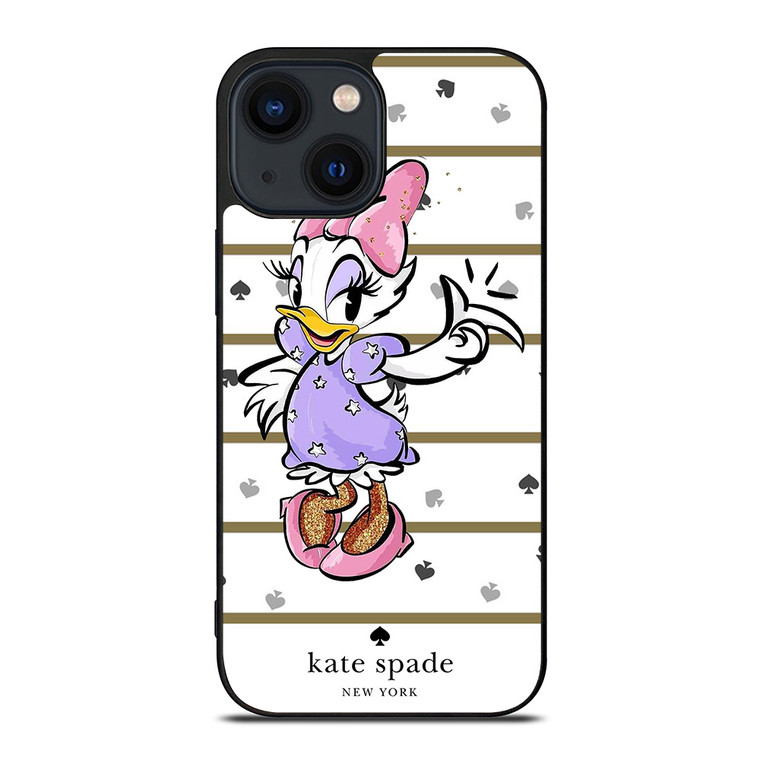 KATE SPADE NEW YORK LOGO DAISY DUCK DISNEY iPhone 14 Plus Case Cover