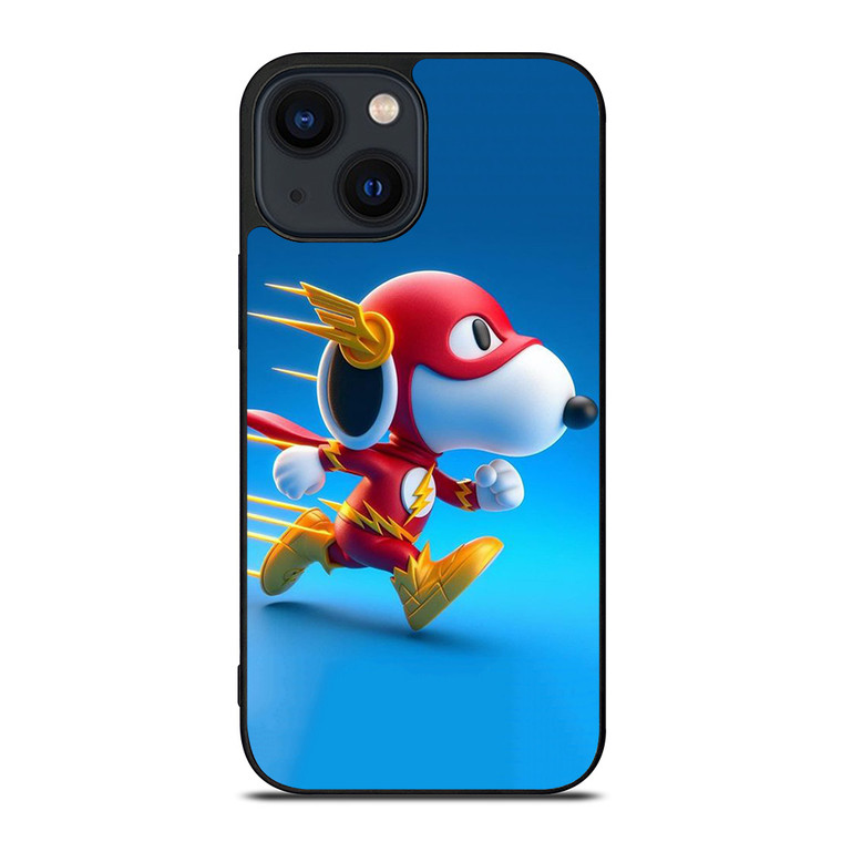 SNOOPY THE PEANUTS THE FLASH iPhone 14 Plus Case Cover