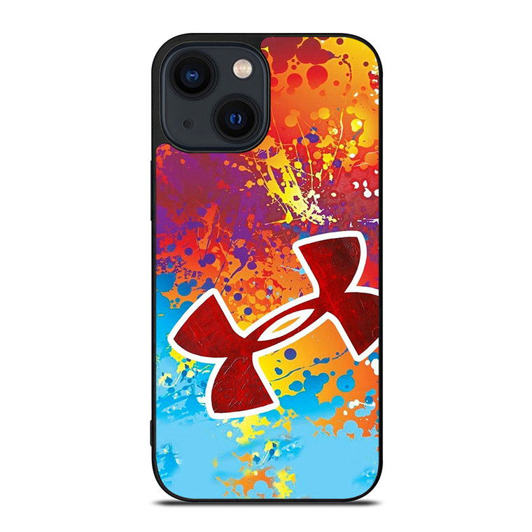 UNDER ARMOUR LOGO COLORFUL PAINT iPhone 14 Plus Case Cover