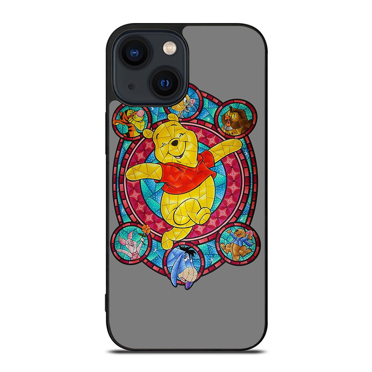 WINNIE THE POOH AND FRIENDS DISNEY MOZAIC ART iPhone 14 Plus Case Cover