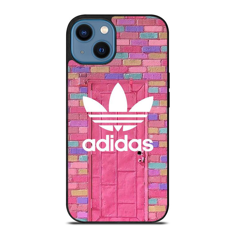 ADIDAS LOGO PINK WALL iPhone 14 Case Cover