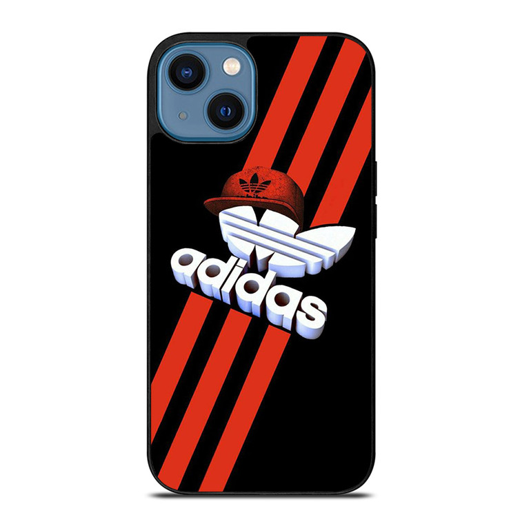 ADIDAS LOGO RED HAT iPhone 14 Case Cover