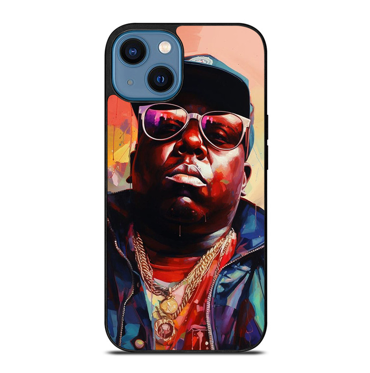 BIGGIE SMALL NOTORIOUS BIG RAPPER ART iPhone 14 Case Cover