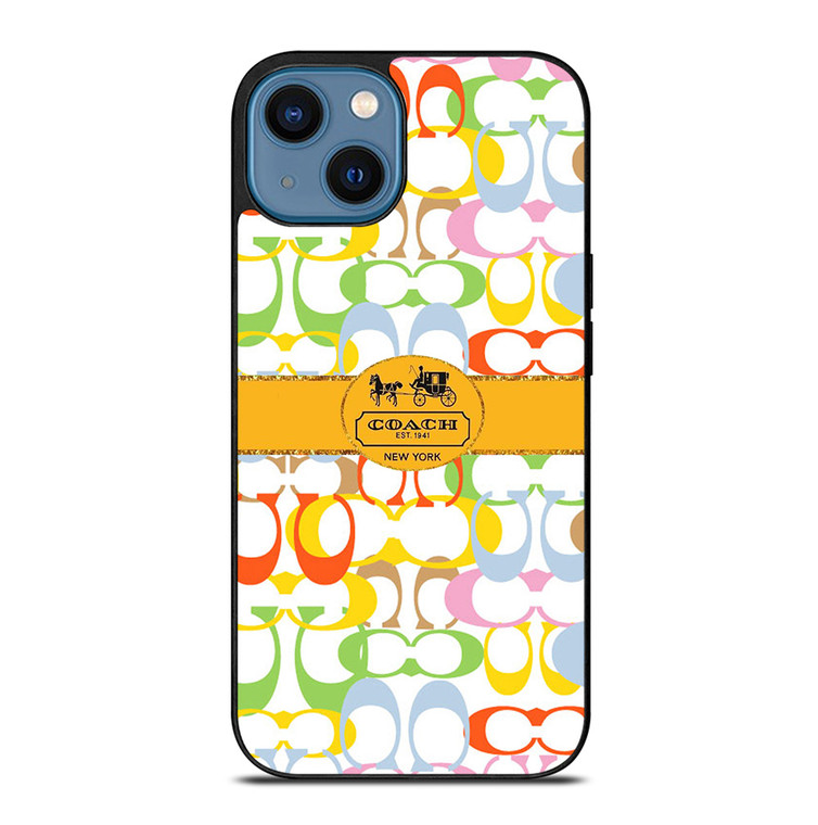 COACH NEW YORK LOGO LUXURY FASHION iPhone 14 Case Cover