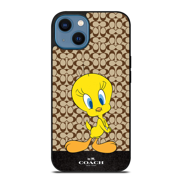 COACH NEW YORK LOGO TWEETY BIRD iPhone 14 Case Cover