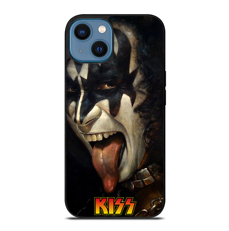 GENE SIMMONS TONGUE OUT KISS BAND iPhone 14 Case Cover
