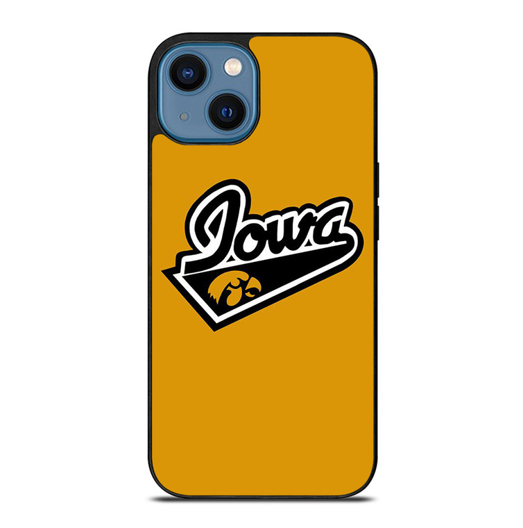 IOWA HAWKEYES UNIVERSITY BASKETBALL TEAM LOGO iPhone 14 Case Cover