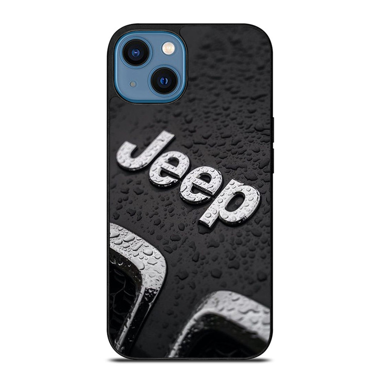JEEP CAR LOGO UNDER RAIN iPhone 14 Case Cover