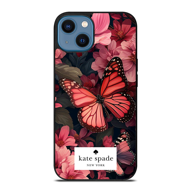 KATE SPADE NEW YORK FLOWER BUTTTERFLY iPhone 14 Case Cover