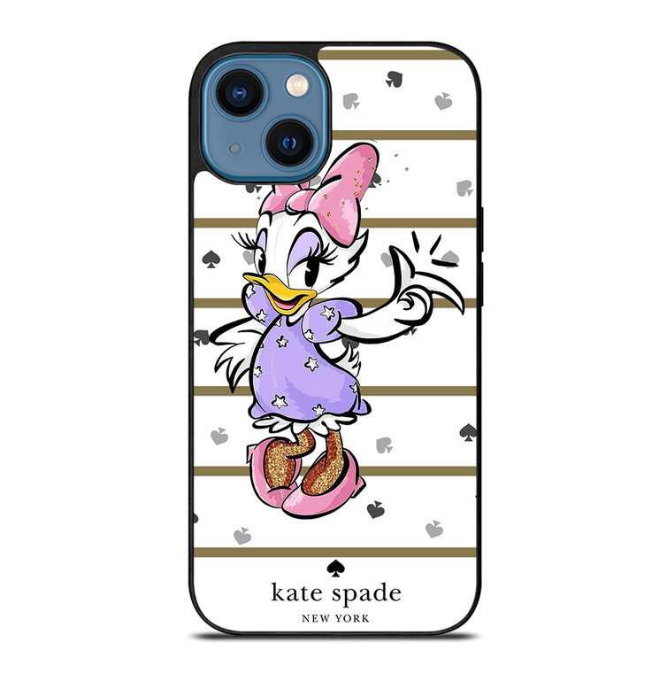 KATE SPADE NEW YORK LOGO DAISY DUCK DISNEY iPhone 14 Case Cover