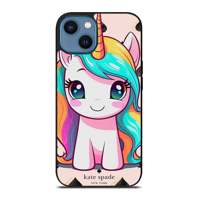 KATE SPADE NEW YORK LOGO PRETTY UNICORN iPhone 14 Case Cover