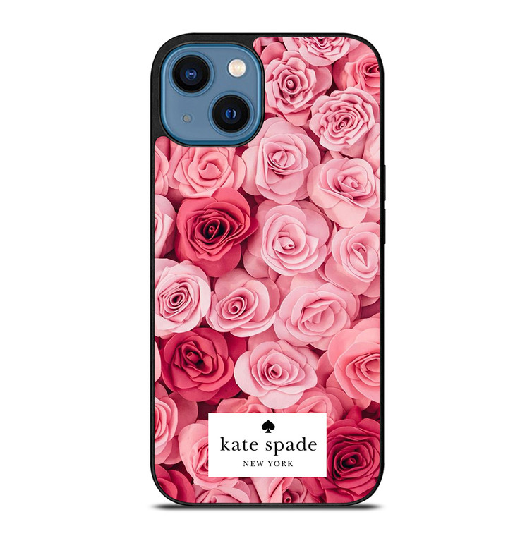 KATE SPADE NEW YORK ROSE PINK RED iPhone 14 Case Cover