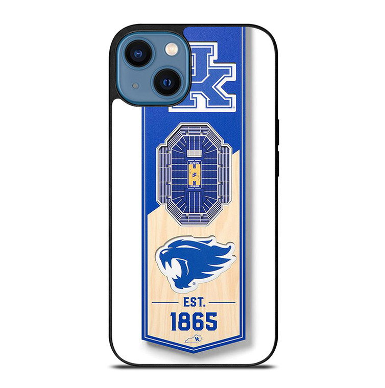 KENTUCKY WILD CATS UNIVERSITY BASKETBALL TEAM LOGO 1865 iPhone 14 Case Cover