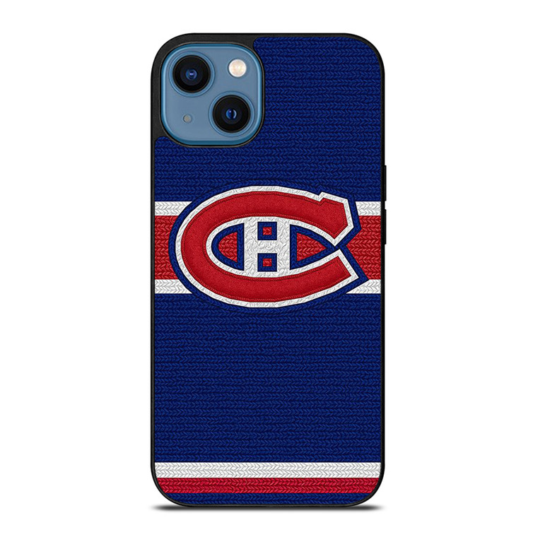 MONTREAL CANADIENS LOGO HOCKEY TEAM EMBORDERY iPhone 14 Case Cover