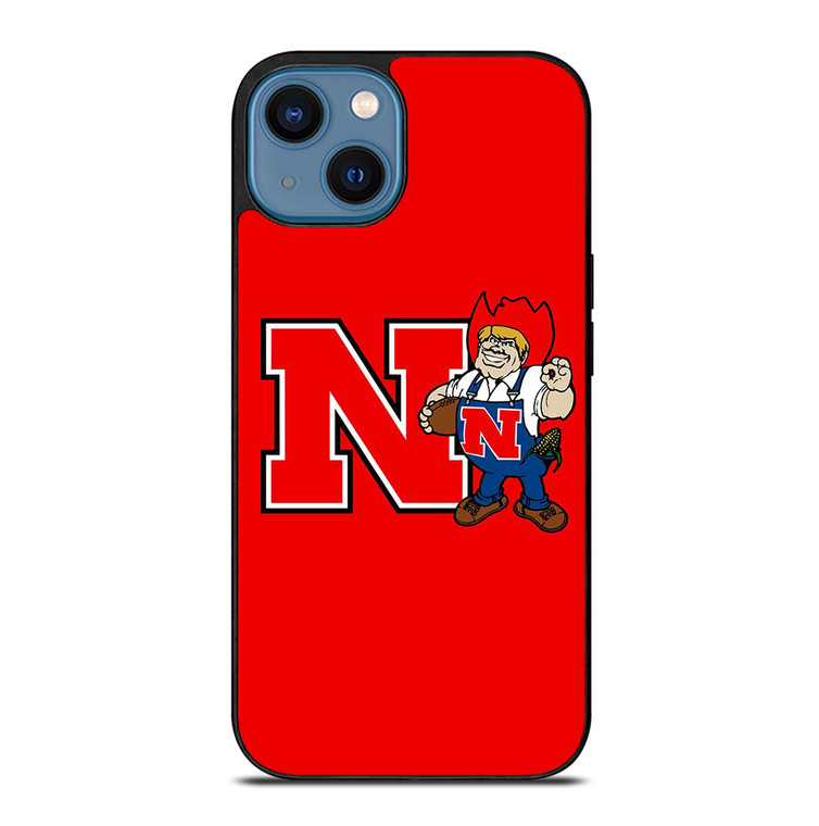 NEBRASKA HUSKERS ICON UNIVERSITY FOOTBALL LOGO iPhone 14 Case Cover