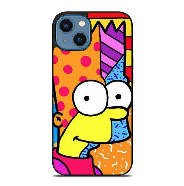 ROMERO BRITTO BART SIMPSONS ART iPhone 14 Case Cover