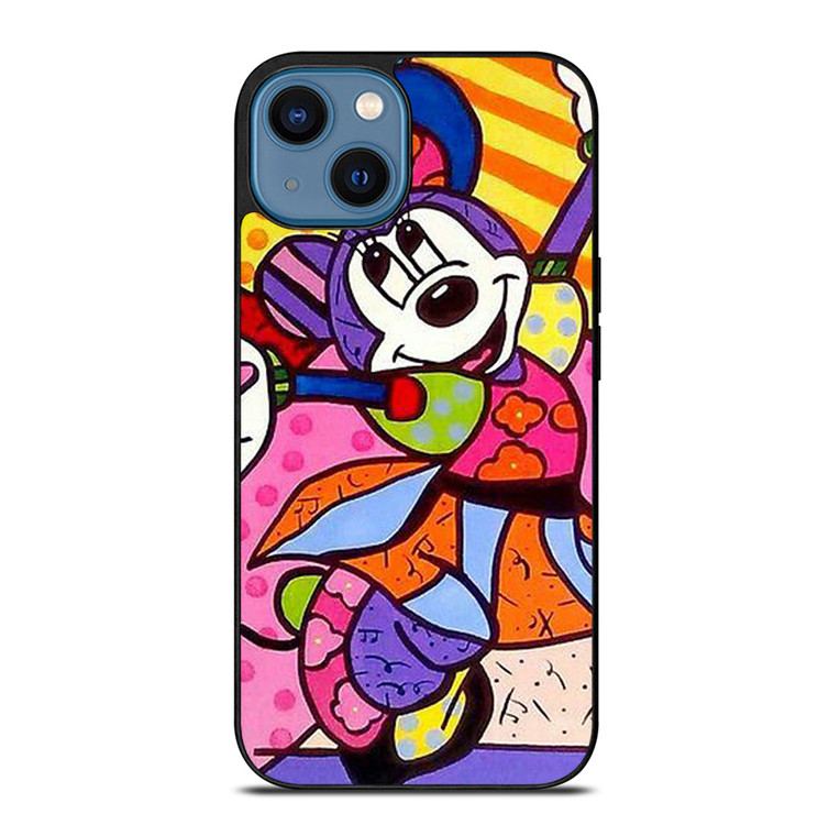 ROMERO BRITTO MINNIE MOUSE ART iPhone 14 Case Cover