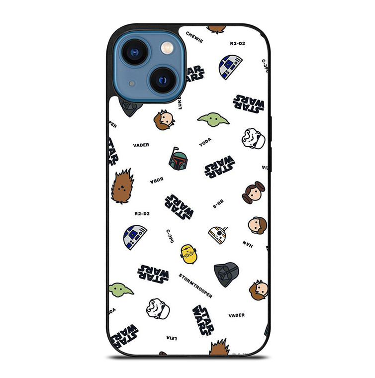 STAR WARS CUTE CARTOON COLLAGE iPhone 14 Case Cover
