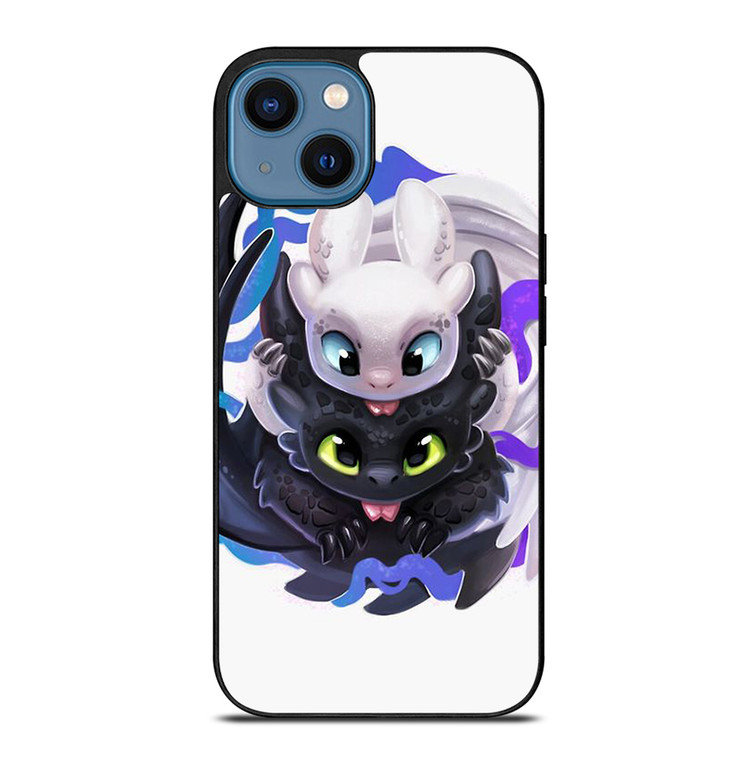 TOOTHLESS AND LIGHTFURY HOW TO TRAIN YOUR DRAGON iPhone 14 Case Cover TOOTHLESS AND LIGHTFURY HOW TO TRAIN YOUR DRAGON iPhone 14 Case Cover