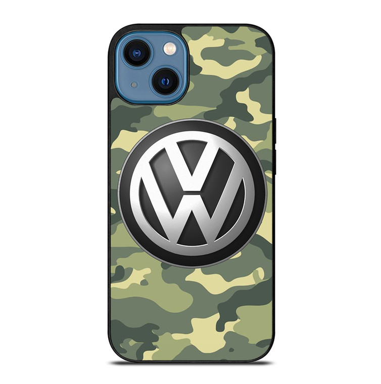 VOLKSWAGEN VW LOGO CAMO ICON iPhone 14 Case Cover