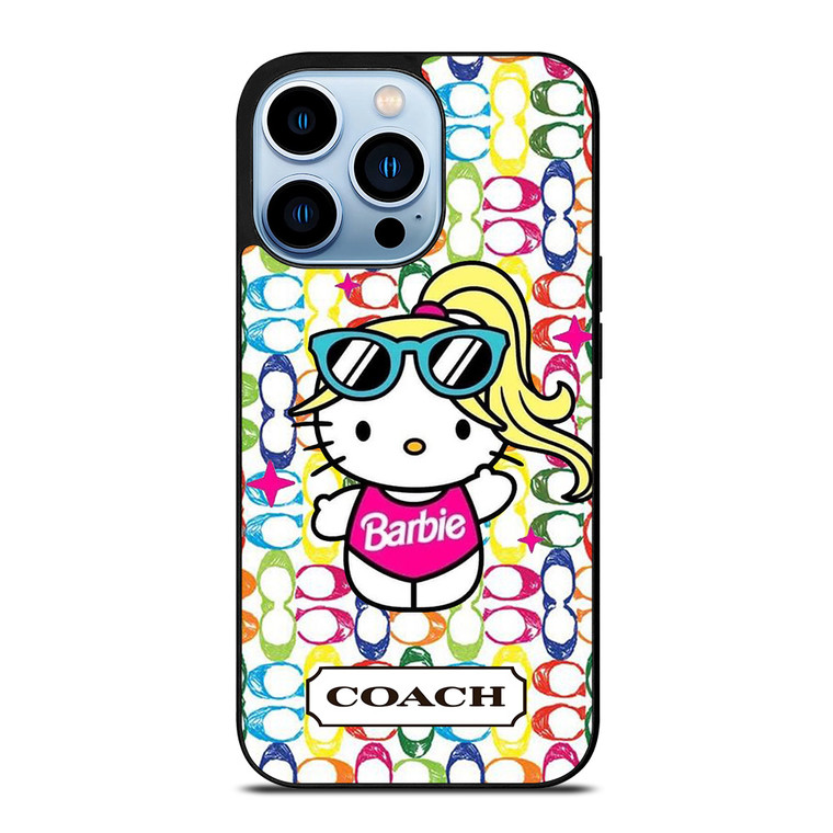 COACH NEW YORK LOGO HELLO KITTIE BARBIE iPhone 13 Pro Max Case Cover