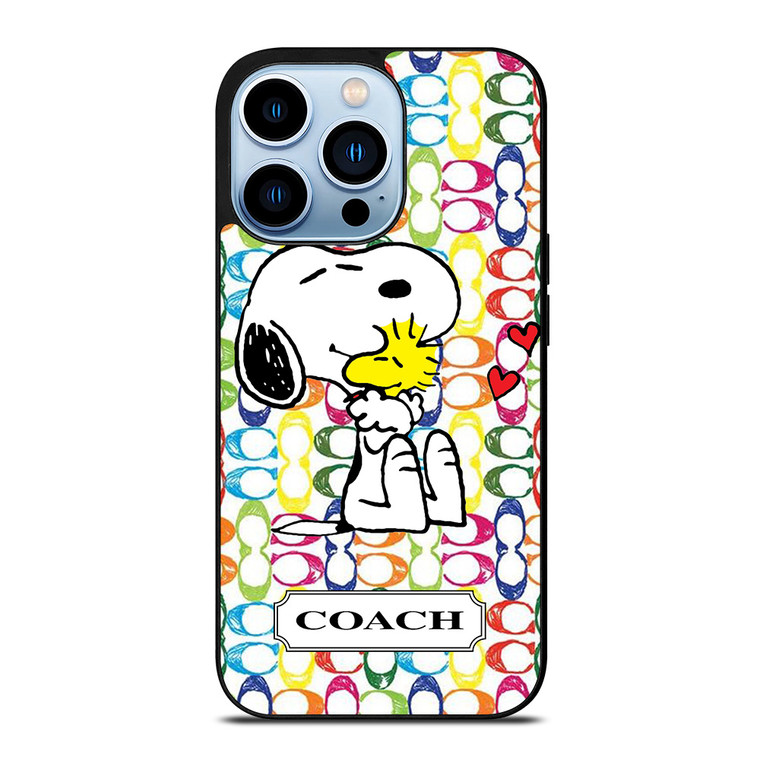 COACH NEW YORK LOGO SNOOPY THE PEANUTS iPhone 13 Pro Max Case Cover