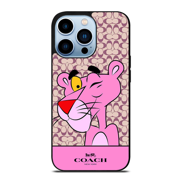 COACH NEW YORK LOGO X PINK PANTHER iPhone 13 Pro Max Case Cover COACH NEW YORK LOGO X PINK PANTHER iPhone 13 Pro Max Case Cover
