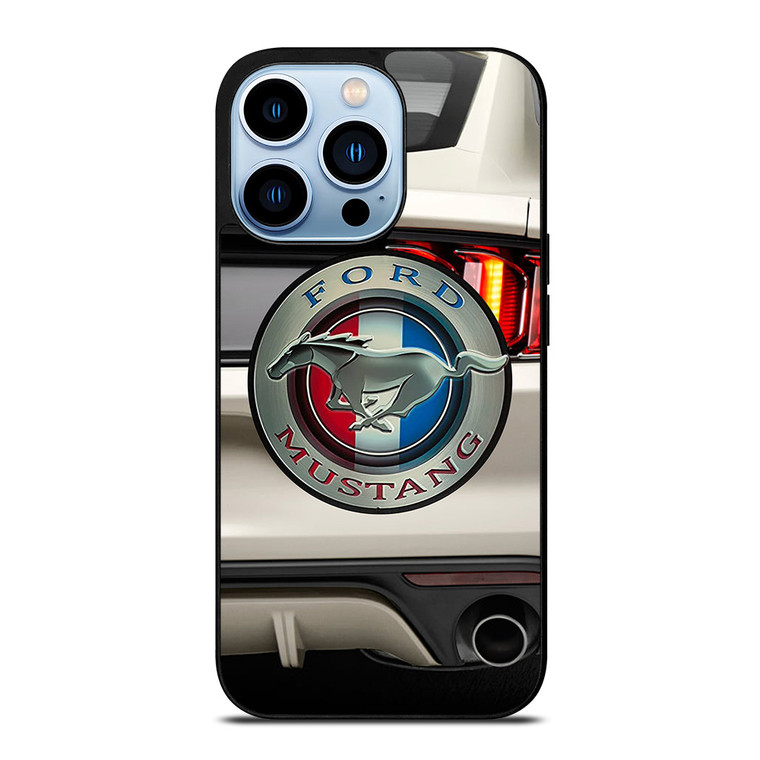 FORD MUSTANG CAR LOGO WHITE iPhone 13 Pro Max Case Cover FORD MUSTANG CAR LOGO WHITE iPhone 13 Pro Max Case Cover