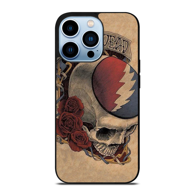 GRATEFUL DEAD SKULL LOGO ART iPhone 13 Pro Max Case Cover