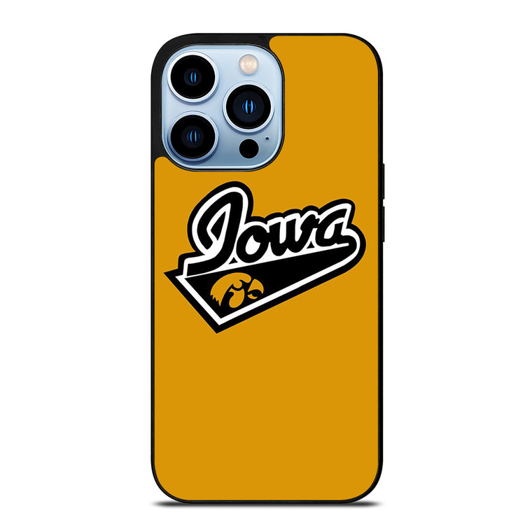 IOWA HAWKEYES UNIVERSITY BASKETBALL TEAM LOGO iPhone 13 Pro Max Case Cover