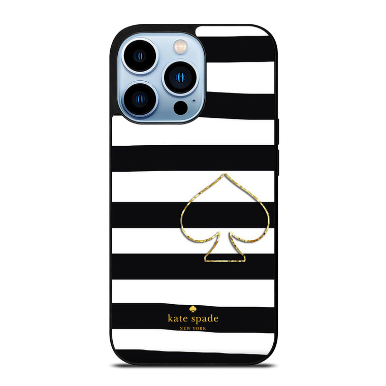 KATE SPADE NEW YORK BLACK STRIPES iPhone 13 Pro Max Case Cover