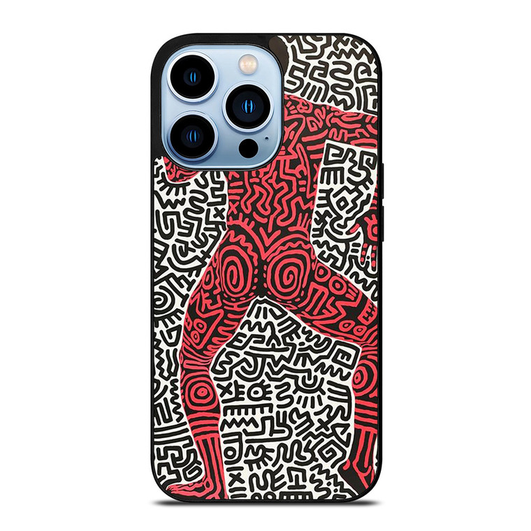 KEITH HARING ART INTO 84 iPhone 13 Pro Max Case Cover