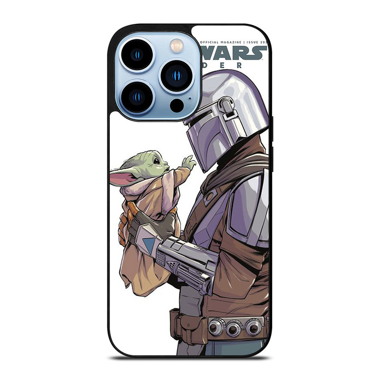 MANDALORIAN AND BABY YODA STAR WARS INSIDER iPhone 13 Pro Max Case Cover