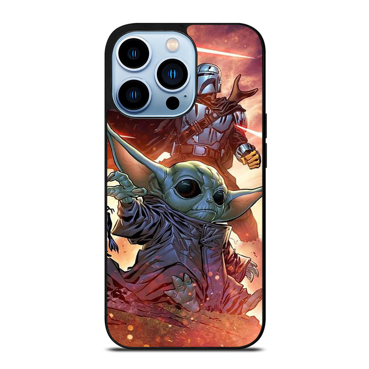 MANDALORIAN AND BABY YODA STAR WARS iPhone 13 Pro Max Case Cover