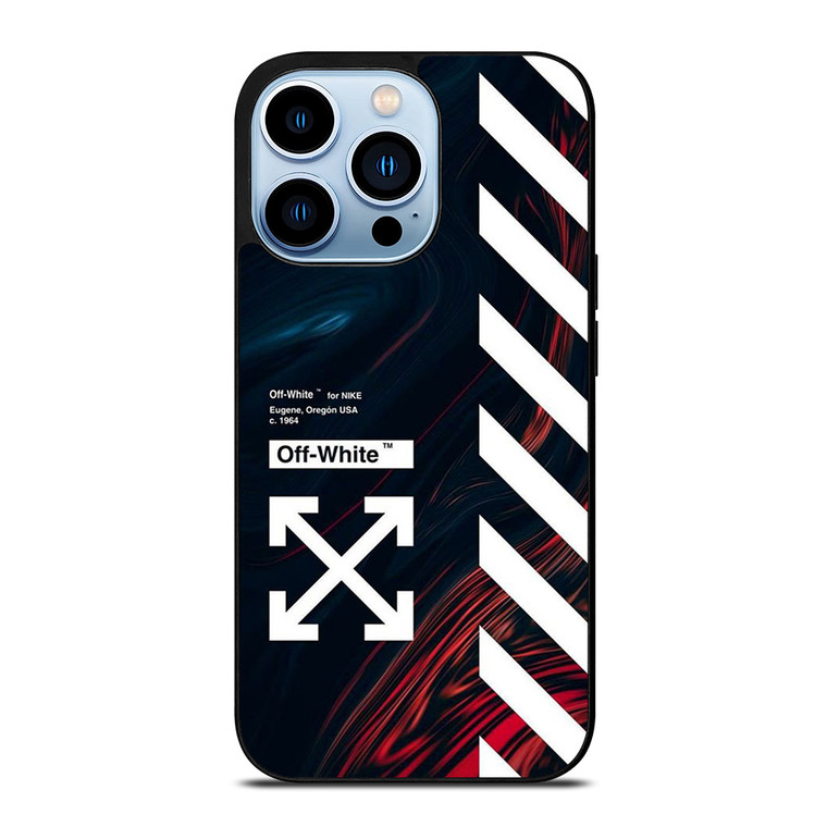 OFF WHITE LOGO MARBLE NIKE iPhone 13 Pro Max Case Cover