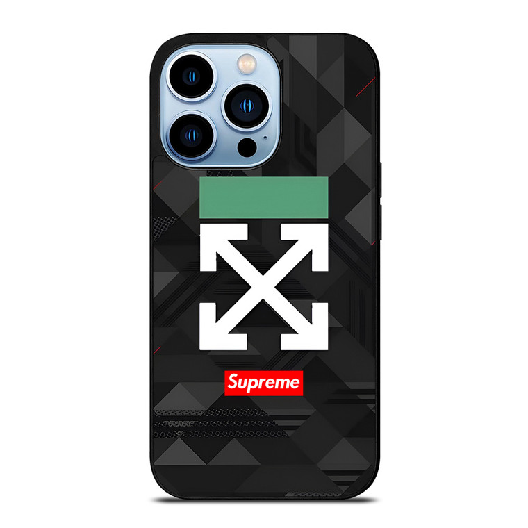 OFF WHITE LOGO SUPREME ICON iPhone 13 Pro Max Case Cover