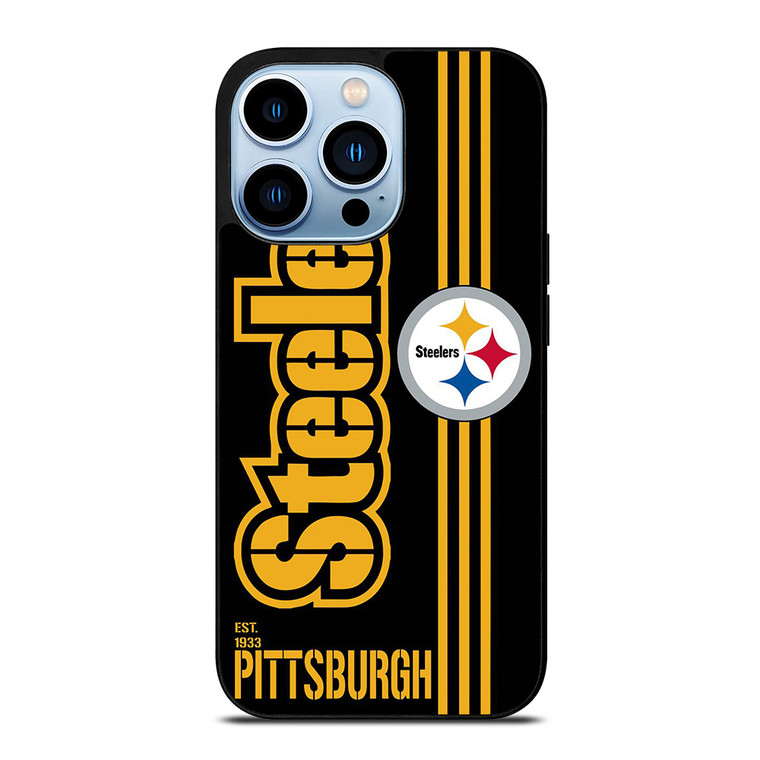 PITTSBURGH STEELERS FOOTBALL TEAM LOGO EST 1933 iPhone 13 Pro Max Case Cover