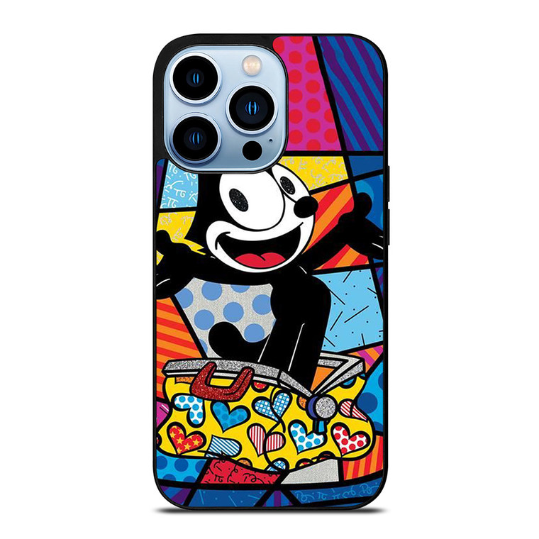 ROMERO BRITTO FELIX THE CAT ART iPhone 13 Pro Max Case Cover