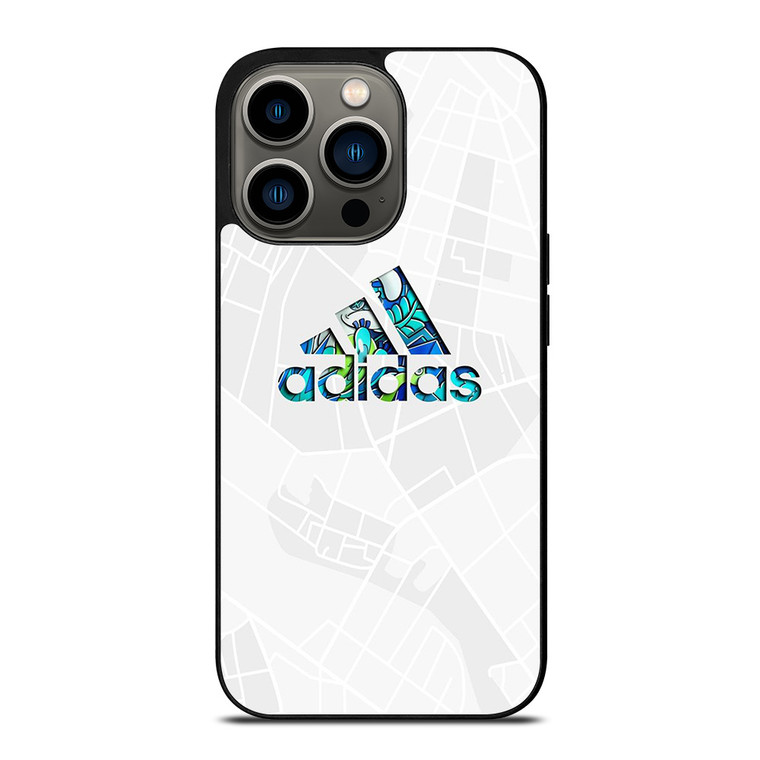 ADIDAS LOGO FLORAL SUMMER ICON iPhone 13 Pro Case Cover