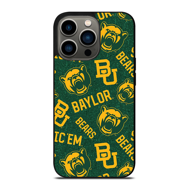 BAYLOR BEARS LOGO BASKETBALL UNIVERSITY TEAM iPhone 13 Pro Case Cover