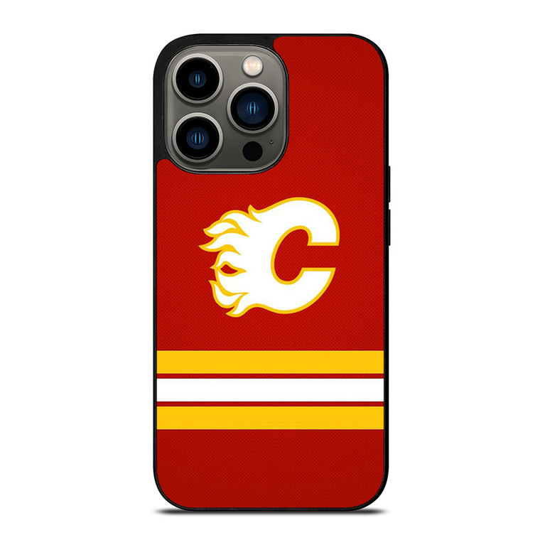 CALGARY FLAMES LOGO NHL HOCKEY TEAM ICON iPhone 13 Pro Case Cover