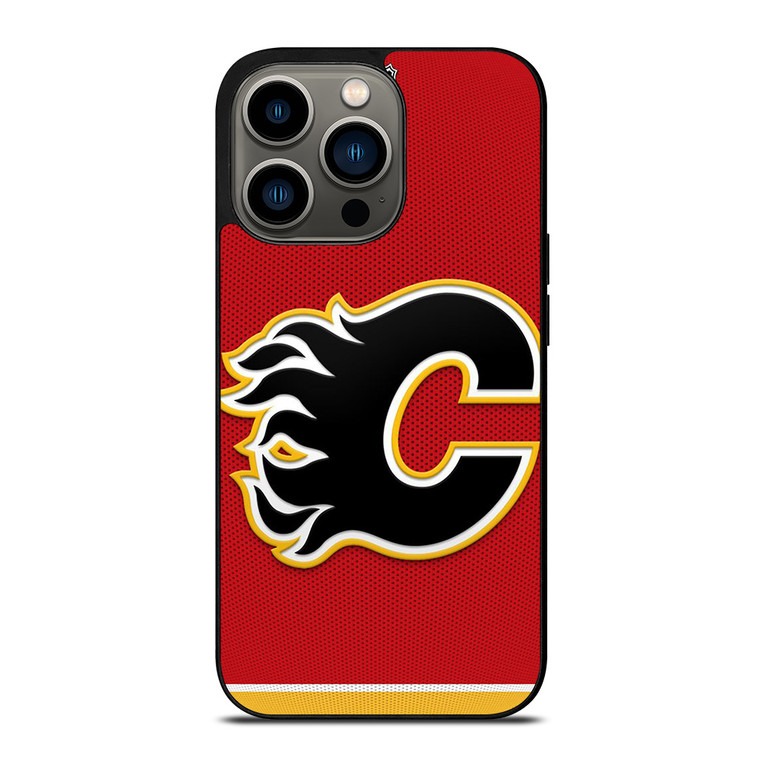 CALGARY FLAMES NHL HOCKEY TEAM LOGO iPhone 13 Pro Case Cover