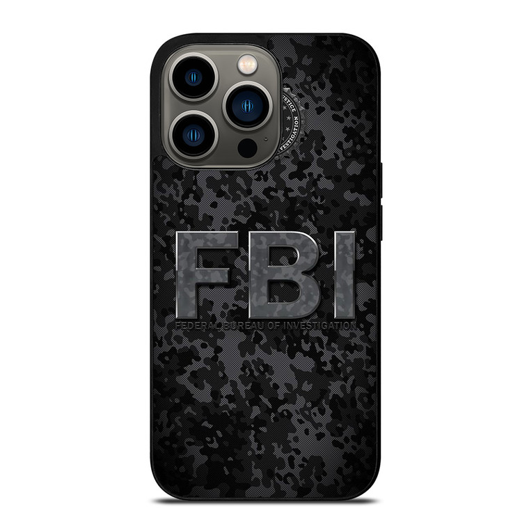FBI LOGO CAMO iPhone 13 Pro Case Cover