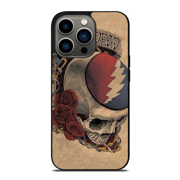 GRATEFUL DEAD SKULL LOGO ART iPhone 13 Pro Case Cover
