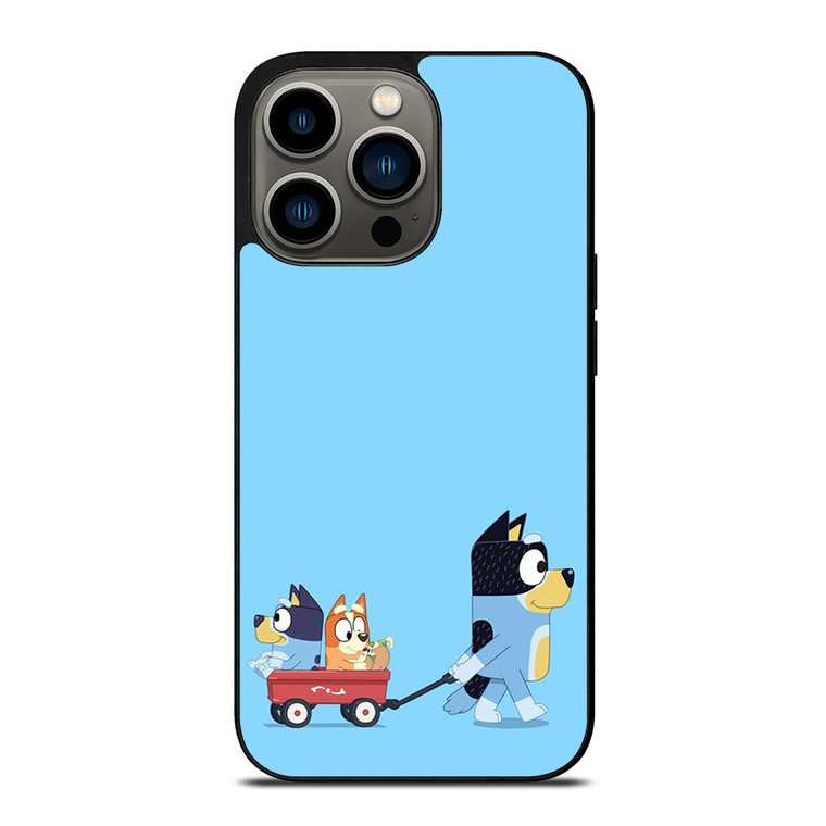 HEELERS FAMILY BLUEY CARTOON iPhone 13 Pro Case Cover